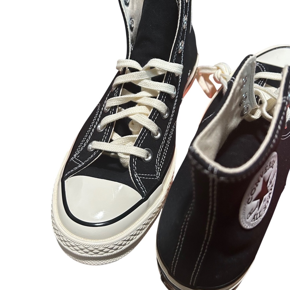 Converse Chuck 70 Hi Black Egret High Top Sneakers 162050C Mens 8 Womens 10 - Picture 6 of 7